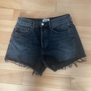 Black Agolde Parker Shorts